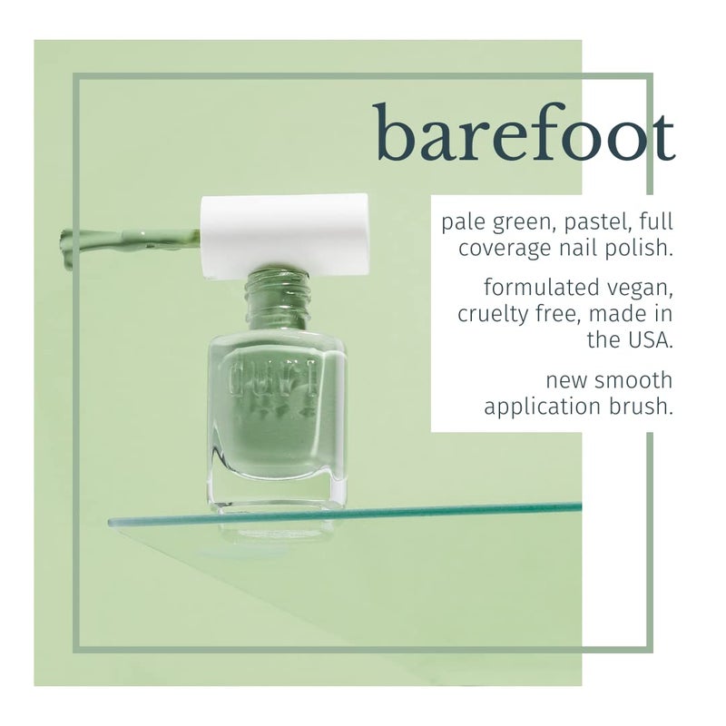 duri Nail Polish, 720 Barefoot, Creamy Pastel Green, Full Coverage, Glossy Finish, Fast Drying, 0.45 Fl Oz - Image 5